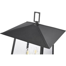 Z-Lite 5015PHBR-5009P120 Rainer 4 Light 143" Tall Post Light - Black