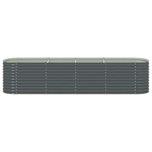 Makastle Raised Garden Bed Outdoor 157.5" x 31.5" x 31.9" Gray Galvanized Steel Weather Resistant Modern Rectangular Floor Standing Planter