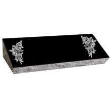 Cemetery bevel marker - small companion - sometimes called a pillow or hickey marker - monument grade granite - includes engraving-