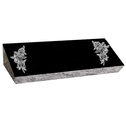 Cemetery bevel marker - small companion - sometimes called a pillow or hickey marker - monument grade granite - includes engraving-