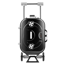 Portable Charcoal Grill, Adjustable Heights, Foldable with Thermometer