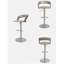 HASMI Counter Stools Bar Chairs Modern Adjustable High Back Chair Living Room Dining Room Bar Decoration Lift Back Bar Chair Stainless Steel Bar Chairs Bar Stools (Color : A)