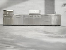 NewAge Products 12,000 BTU Natural Gas Side Burner, 304 Stainless Steel, Single Burner, Built-In Outdoor Kitchen, Pulse Ignition