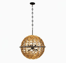 Savoy House 7-9352-10-46 Ventura Pendant, 10-Light 600 Total Watts, Matte Black and Gold