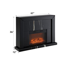 Acme Drisana Fireplace in Black