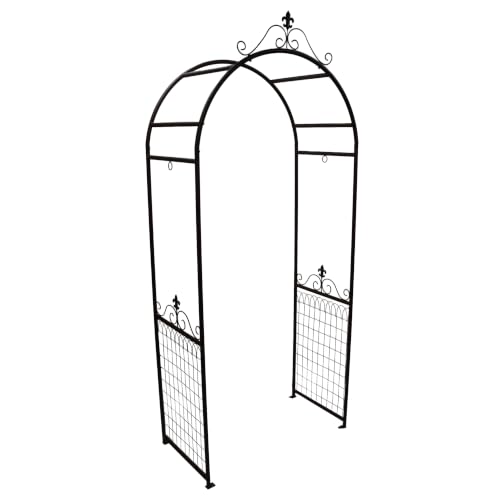 Panacea 83690 Rustic Heirloom Cottage Garden Arbor, Brown, 96" H