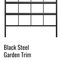 Panacea 81433 Modern Farmhouse Garden Edge Pieces, Black, 16" H, Pack of 12