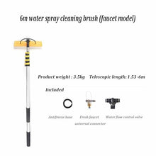 Telescopic Solar Panel Cleaning Kit, Cobweb Duster, Water Fed Pole Kit, Washing Kit, for Cleaning Solar Panel Cars Trucks Vans Swimming Pool Billboard(Faucet Model,6m)