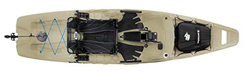 Perception Kayaks Showdown 11.5 Sit-on-Top Pedal Drive Fishing Kayak Fossil Tan