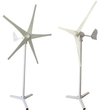 AISINILALAO Low Noise 500W-800W Vertical Wind Turbine, 12V-220V Household and Efficient Solar Cell System 5 Blade Wind Power Generator Kit(White),48v