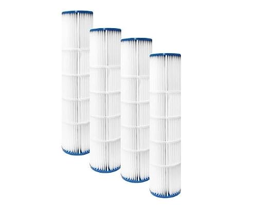Hayward Super Star Clear Series Cartridge Replacement Set Pool Filter Pleated Element 4 Pack Made in USA (300 Sq Ft (19 5/8" Height) C3000/C3000S)