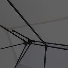 HKTMGDNG 10x13 Outdoor Gazebo Anthracite Patio Canopy Steel Frame
