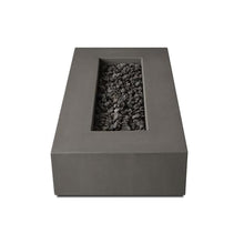 BBQGuys Signature Estes 60-Inch Low Rectangle Natural Gas Fire Table - Carbon - 143NG-CBN