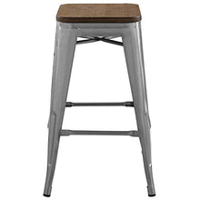 Modway Promenade Counter Stool Set of 4 Gunmetal