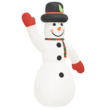MBDRKVGF Giant 155-Inch Inflatable Snowman Christmas Decoration, LED Lighted Festive Holiday Decor for Outdoor Garden and Indoor Party, Durable Weather-Resistant Oxford Fabric, Quick Setup