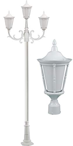 DABMAR LIGHTING INC GM1115-W Fixture,Post,1115,W,Gabriella,3 Light