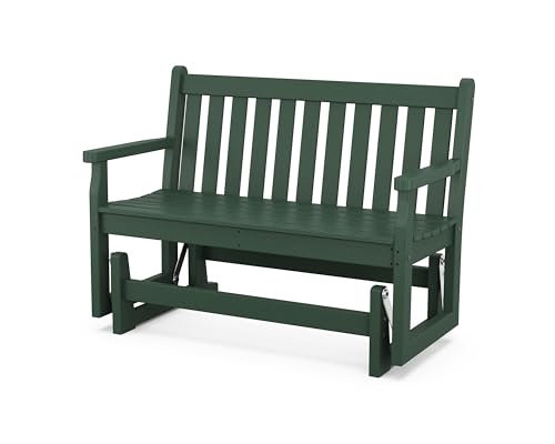 POLYWOOD TGG48GR Traditional Garden 48-Inch Glider, Green