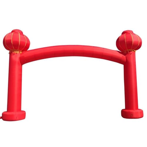 Inflatable Arch Red with Blower Inflatable Arch Lantern Outdoor Decorations for Outdoor Events and Commerce Advertising(10M)