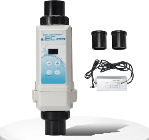 Salt Chlorine Generator, 8/12/16/20G/H, SPA Chlorine Generator Electrolyzer, Salt Chlorination System for Pools, Spa Pools EC20(12g/H≤85m³)