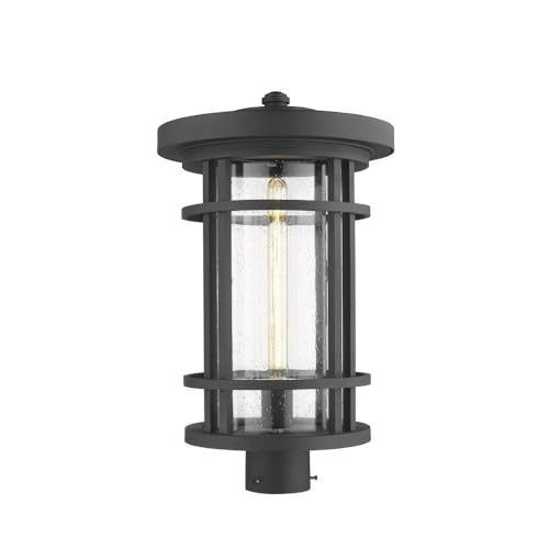 Z-Lite 570PHXL-BK 1 Light Outdoor Post Mount Fixture, Black