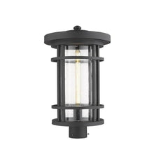 Z-Lite 570PHXL-BK 1 Light Outdoor Post Mount Fixture, Black