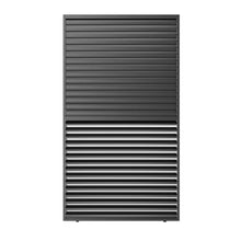 Adjustable Louvered Pergola with Crank-Controlled Roof & Integrated Drainage for Garden Patio, Heavy-Duty Patio Cover with Galvanized Steel Louvers for Backyard Party (1/3 10FT Side)
