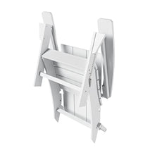 WestinTrends 8-Piece Modern Poly Folding Adirondack Chair Set White