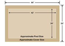 Loop - Loc 20' x 42' Rectangle Ultra-Loc III Solid In-Ground Pool Safety Cover Tan