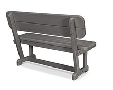 Polywood Park Bench Slate Grey