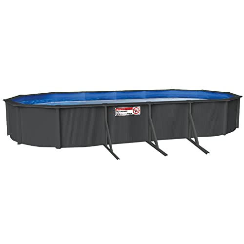 Lake Effect Pools Metropolitan Oval Above-Ground Swimming Pool 52" | Blue