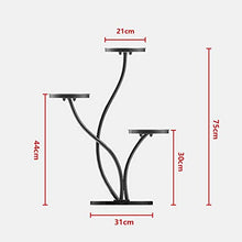 Plant Stand Indoor Three-Layer Plant Stand Iron Flower Pot Holder Shelves Planter Rack Storage Organizer Display for Indoor Garden Balcony (Color : D) (C)