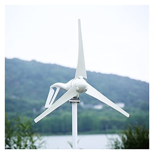 Wind Generator 400W Wind Turbine Power Generator with 3/5/6pcs Blades for Marine, RV, Home, Windmill Generator Suit (Color : Free Controller, Specification : 3 Blades) (Advanced Controller 3 Blades)