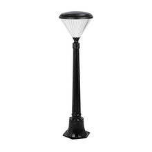 Lights Outdoor Black Aluminum Glass Lampshade Lawn Lamp Outdoor Antirust Pillar Lamp Garden Floor Lamp E27 Villa External Waterproof Street Light Patio Stake Light Height: 96cm Stadium