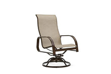 Winston Seagrove II Ultra High Back Patio Swivel Rocker Dining Chairs Set of 2 Sunbrella Pueblo Dune Fabric