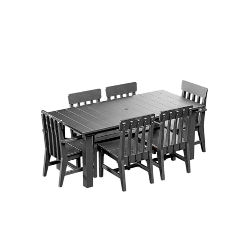 Breeo X Series 7pc Dining Table - 35"x72" - Outdoor Patio Furniture Set