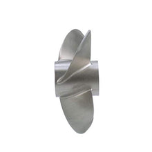Quicksilver Bravo Three 15.9" Diameter X 21" Pitch 4-Blade Stainless Steel Propeller Left Hand Rotation Matte Finish