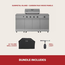 Tytus Fresno 66" 5-Burner Propane or Nat Gas Island Grill, Cover & Light