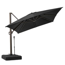 OROTLECT 13'x10' Rectangler Cantilever Patio Umbrella With Base – Effortlessly Movable by One Person