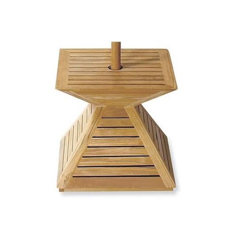 OROTLECT 35 Lb. Teak Wood Free Standing Umbrella Base