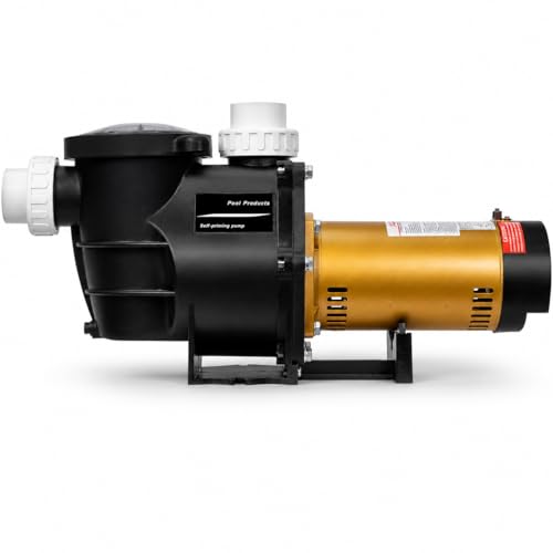 XtremepowerUS 2.0HP Swimming Pool Pump Self Prime for Above Ground/Inground 5850GPH 2" NPT Fitting Slip-On Fitting Adapter Set