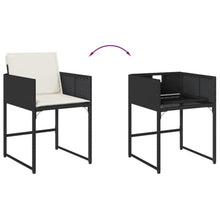AMBERARD Patio Dining Set Set of 12 Black Furniture Set