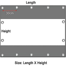 Gazebo Curtains Vinyl Tarp, 0.5mm Porch Screens for Patios Outside Outdoor PVC Curtains(8x3m)
