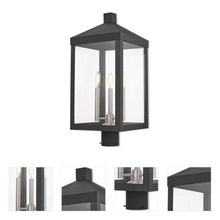 Livex Lighting 20586-04 Lanterm from Nyack 3-Light Fixture, Black