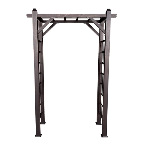 Oakland Living Bronze Modern Aluminum Garden Arbor Arch