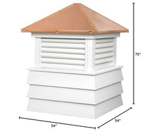 Good Directions Dover Wood Shiplap Cupola with Polished Copper Roof 54" x 75