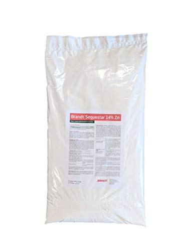 Greenway Biotech, Inc. Chelated Zinc EDTA 14% - 100% Water Soluble Fertilizer for Corn, Pecans, Citrus & Grapes - Corrects Stunted Growth & Small Leaves - Made in USA - 25 Pounds