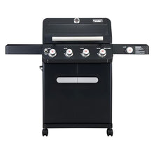 Monument Grills Mesa Series, 4+1 Outdoor Barbecue Stainless Steel 4 Burners & 1 Side Burner Propane Gas Grill, 52,000 BTU Patio Garden Barbecue Grill with Knob Controls, Mesa425, Black