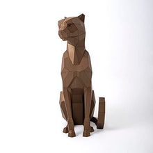 Cheetah Metal Sculpture - Handmade Artwork for Home or Garden Decor-3D Metal Standing Sculpture