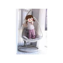 XJOYSL7921 Rattan Chair Hanging Basket Rocking Chair Balcony Indoor Swing Hammock Bird's Nest Chair Modern Accent Chair for Living Room