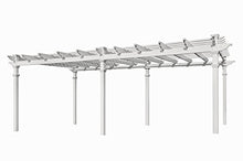 Vita Regency Grande 12' x 24' Vinyl Pergola White